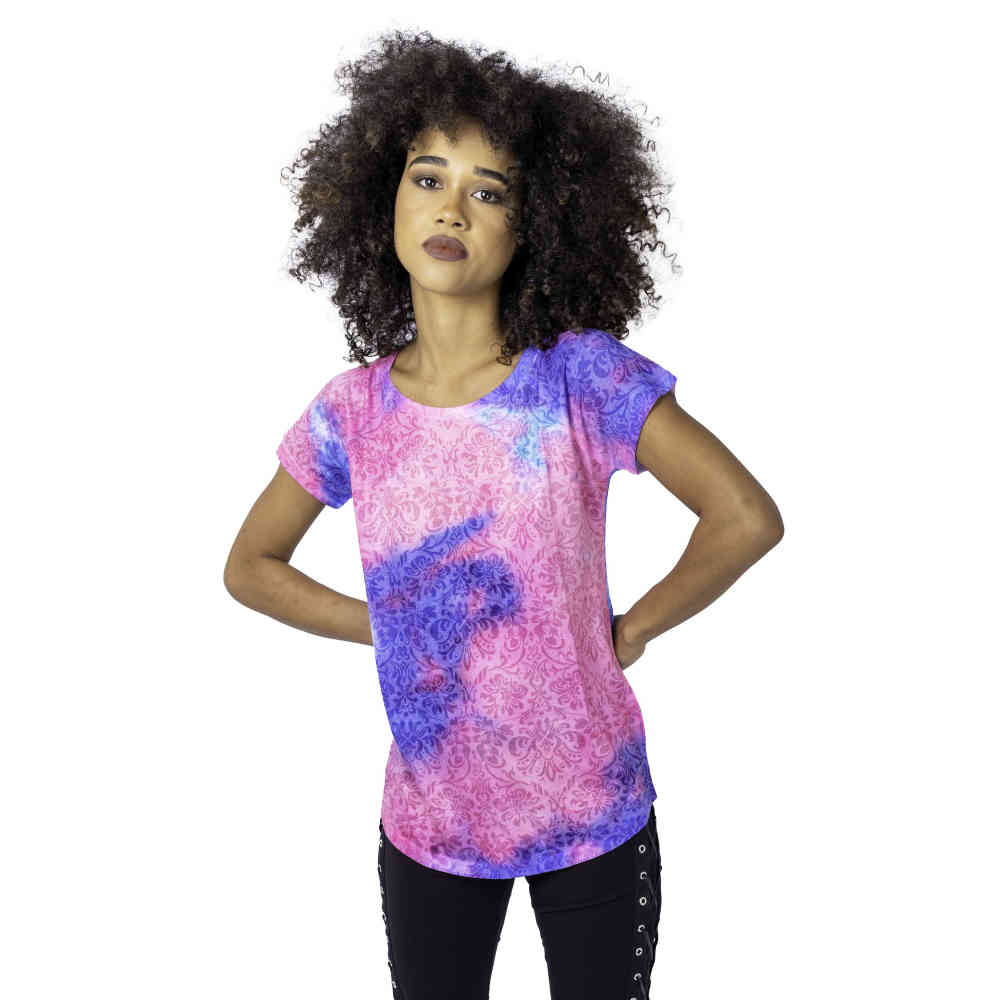 Innocent Lifestyle - BURNOUT SUNSET HAZE Top - Roze/Blauw